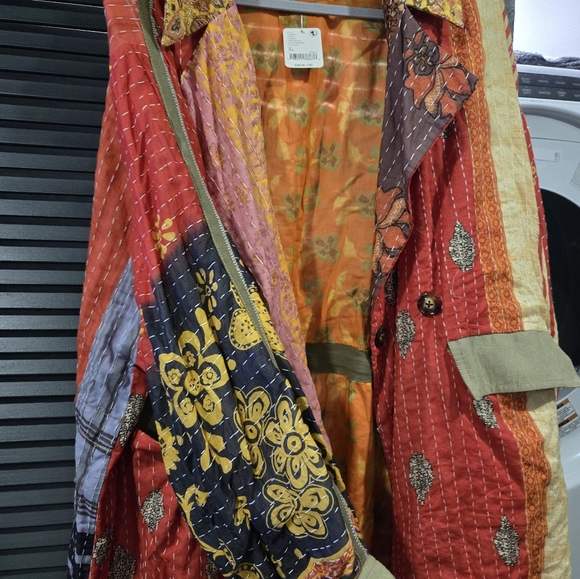 Free people patchwork kimono jacket XL NWT - Picture 4 of 16